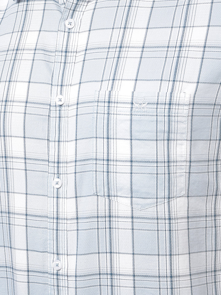 Green Checked 100% Cotton Shirt