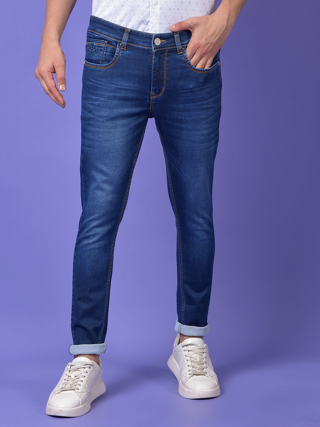 Navy Blue Skinny Jeans