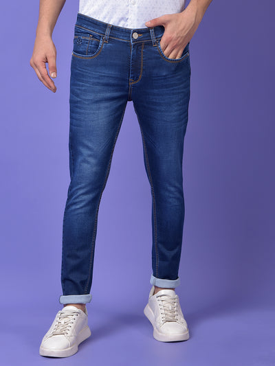 Navy Blue Skinny Jeans