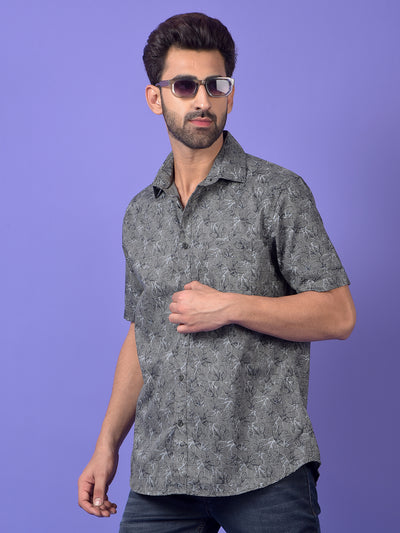 Green Floral Print Shirt