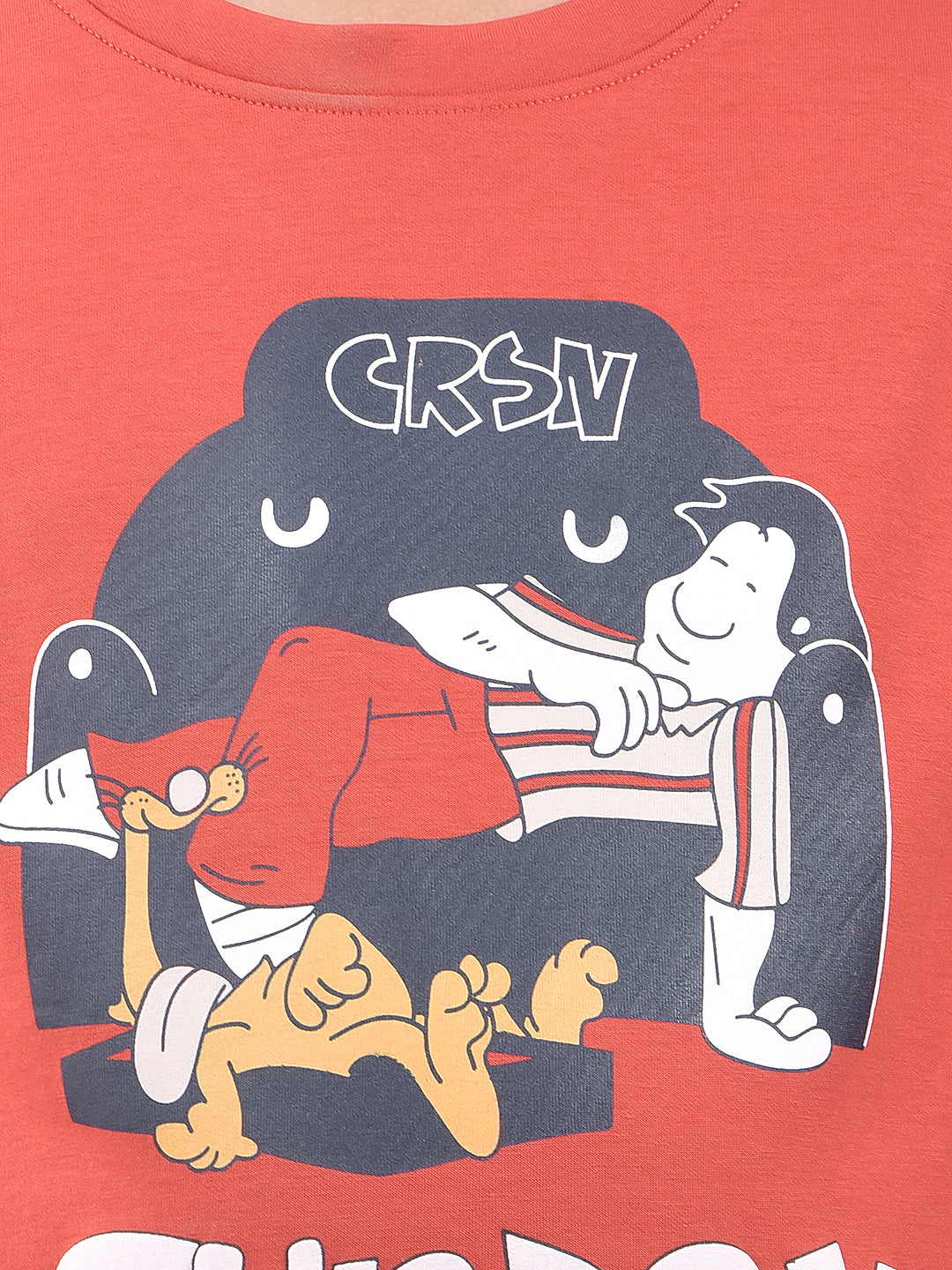 Brown Graphic Print Sweatshirt