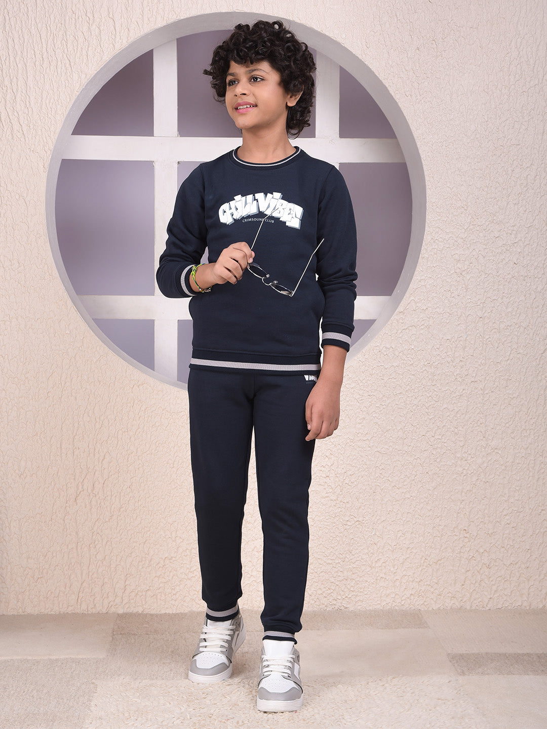 Infinite Comfort Navy Blue Joggers