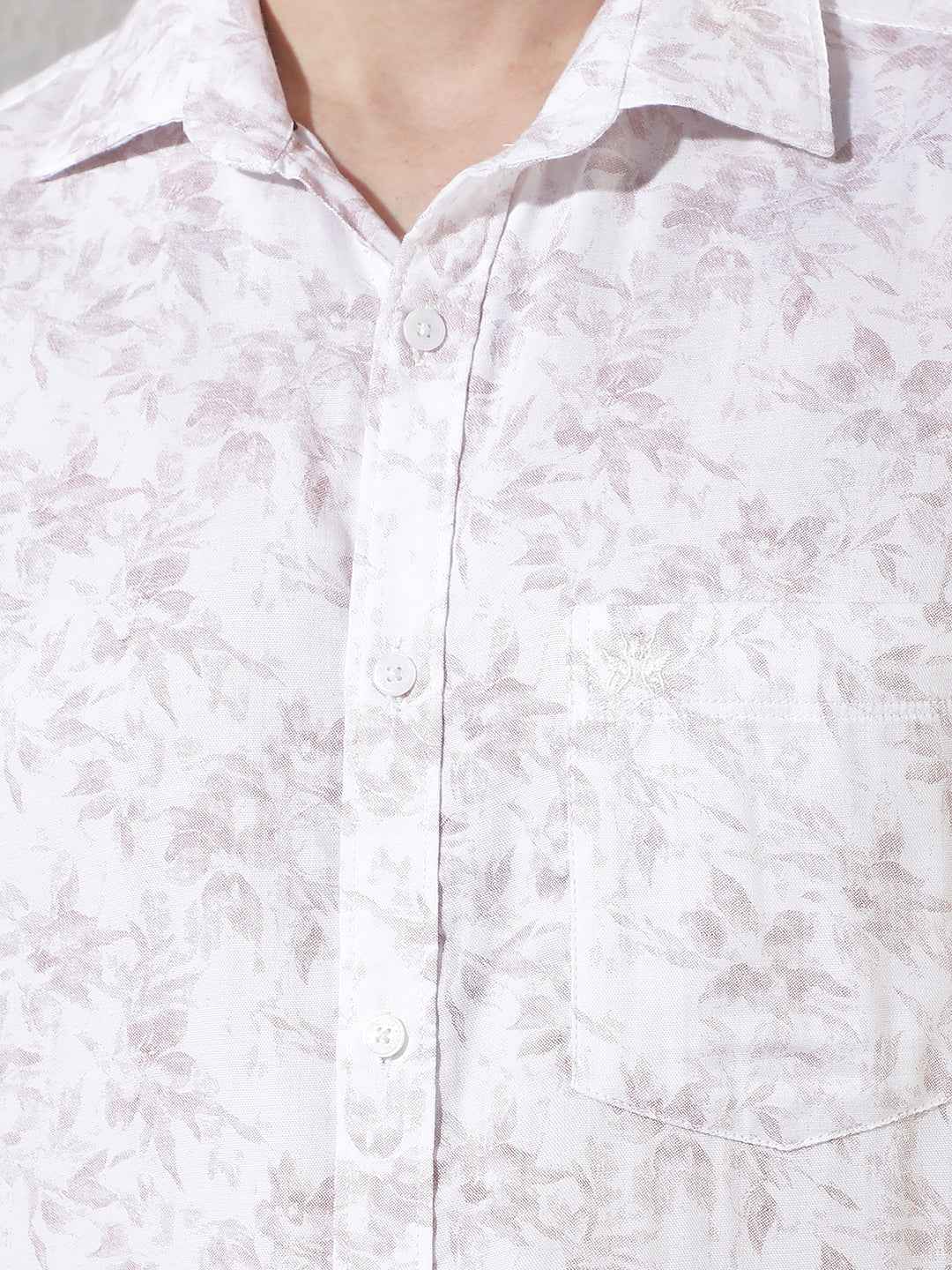 Pink Floral Print Shirt