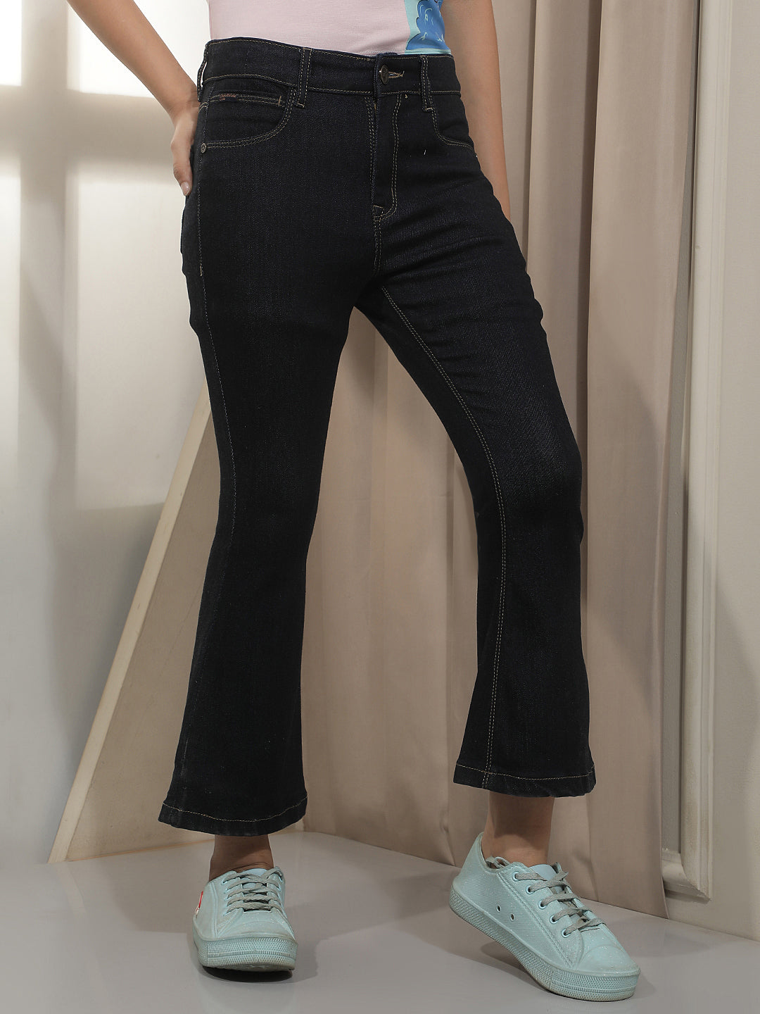 Navy Blue Bootcut Jeans