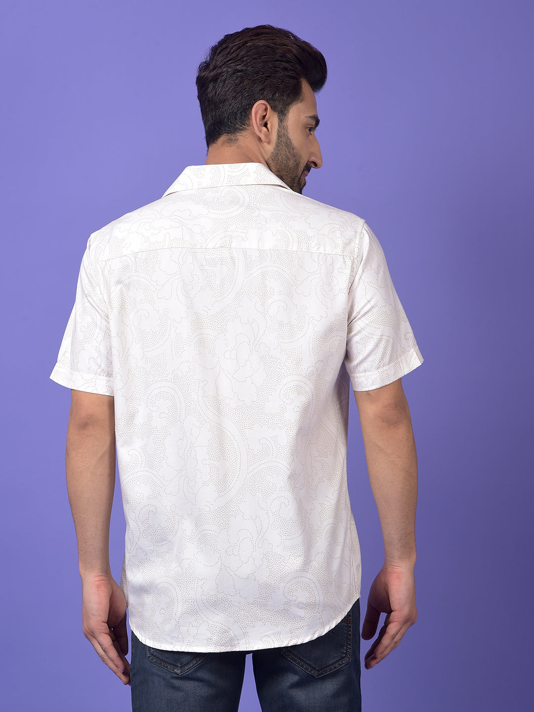 White Printed Shirt