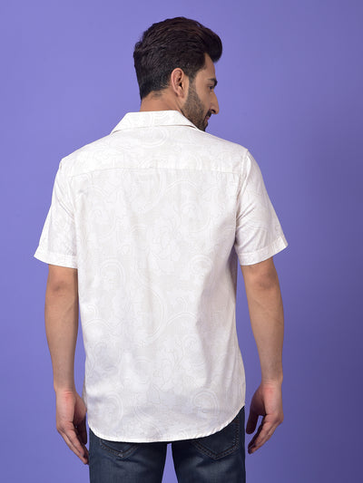 White Printed Shirt