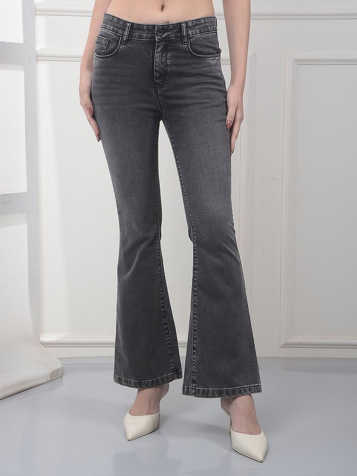 Chic Graphite Grey Bootcut Jeans