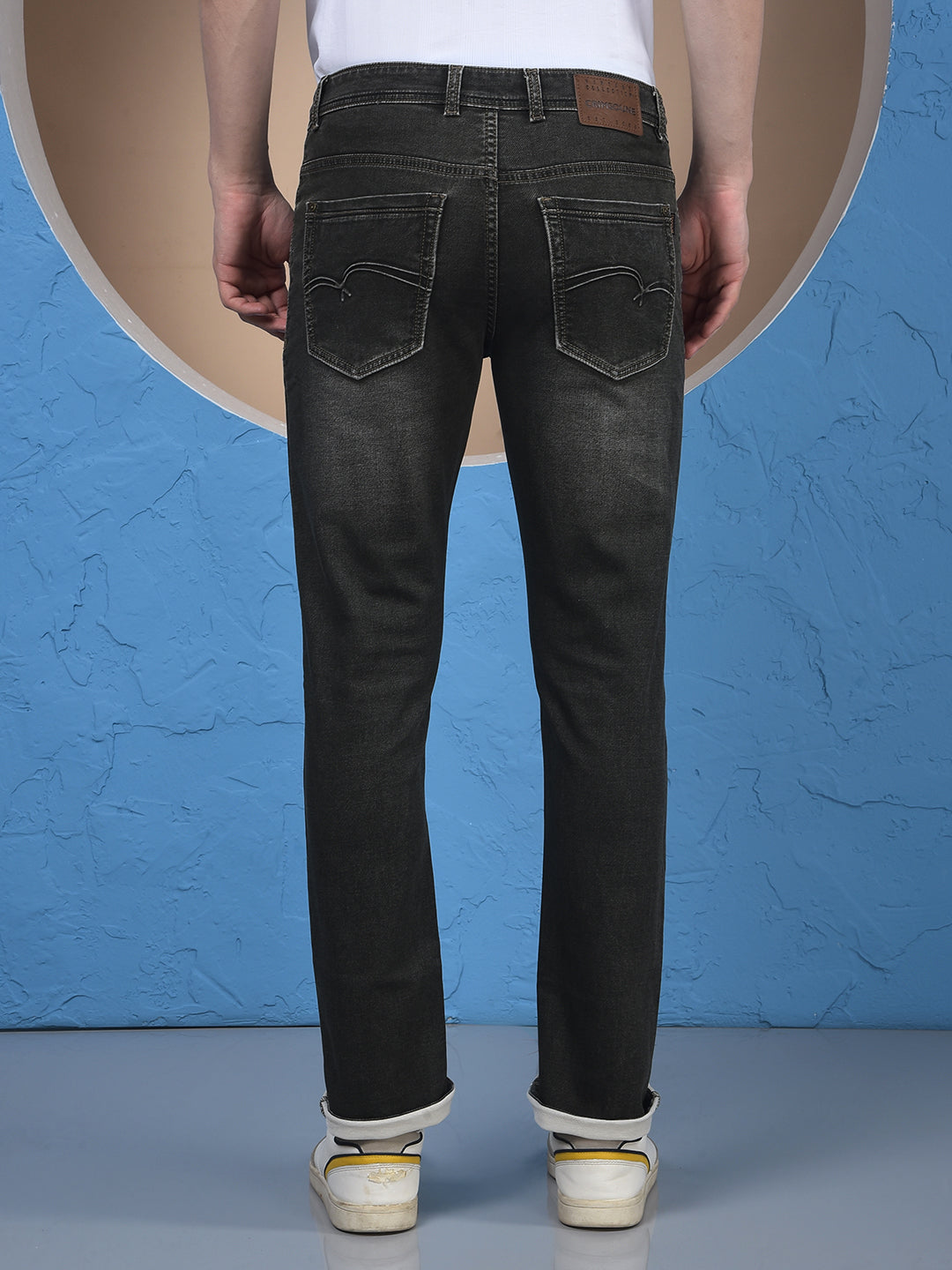 Olive Green Urban Slim Jeans