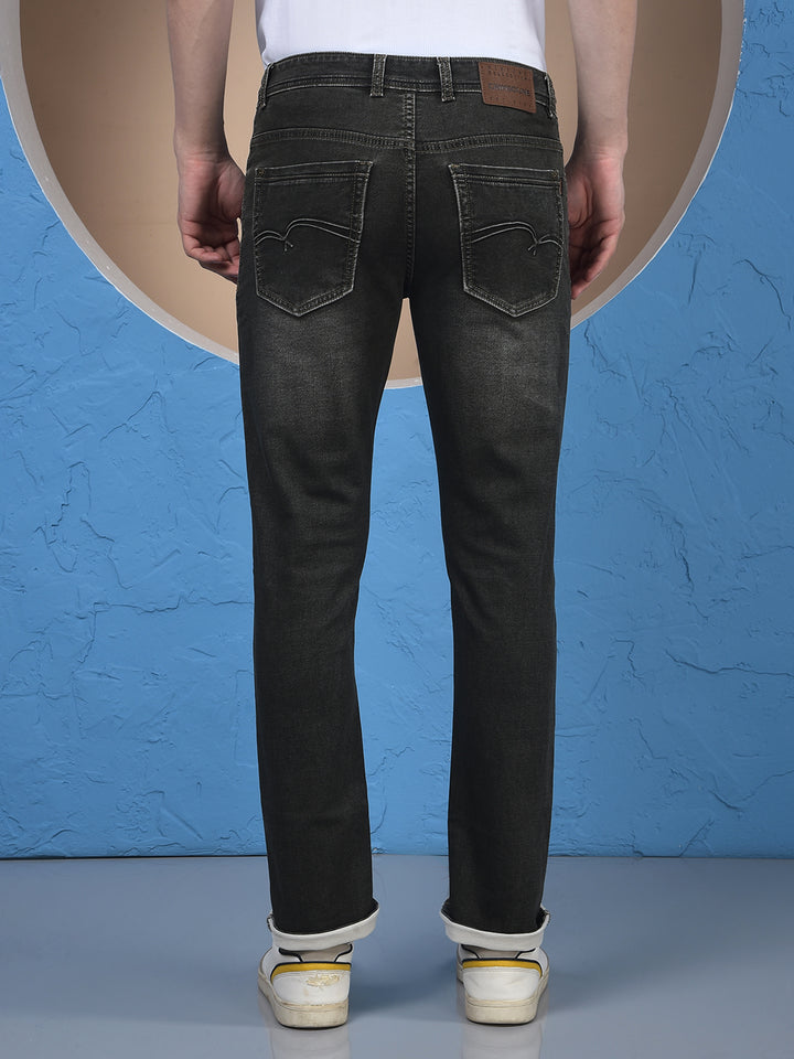 Olive Green Urban Slim Jeans
