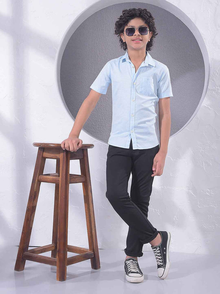 Ocean Blue Check Shirt