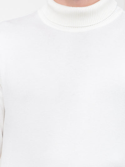White Turtle Neck Sweater