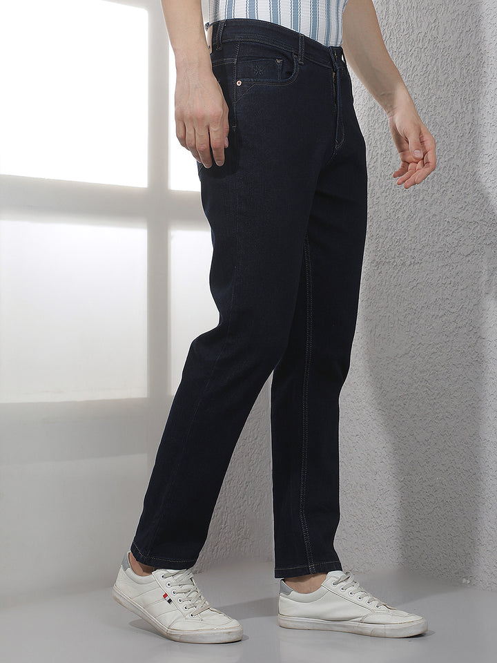 Sleek Deep Navy Navy Blue Jeans