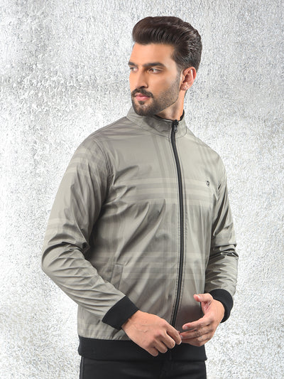 Grey Checked Reversible Jacket