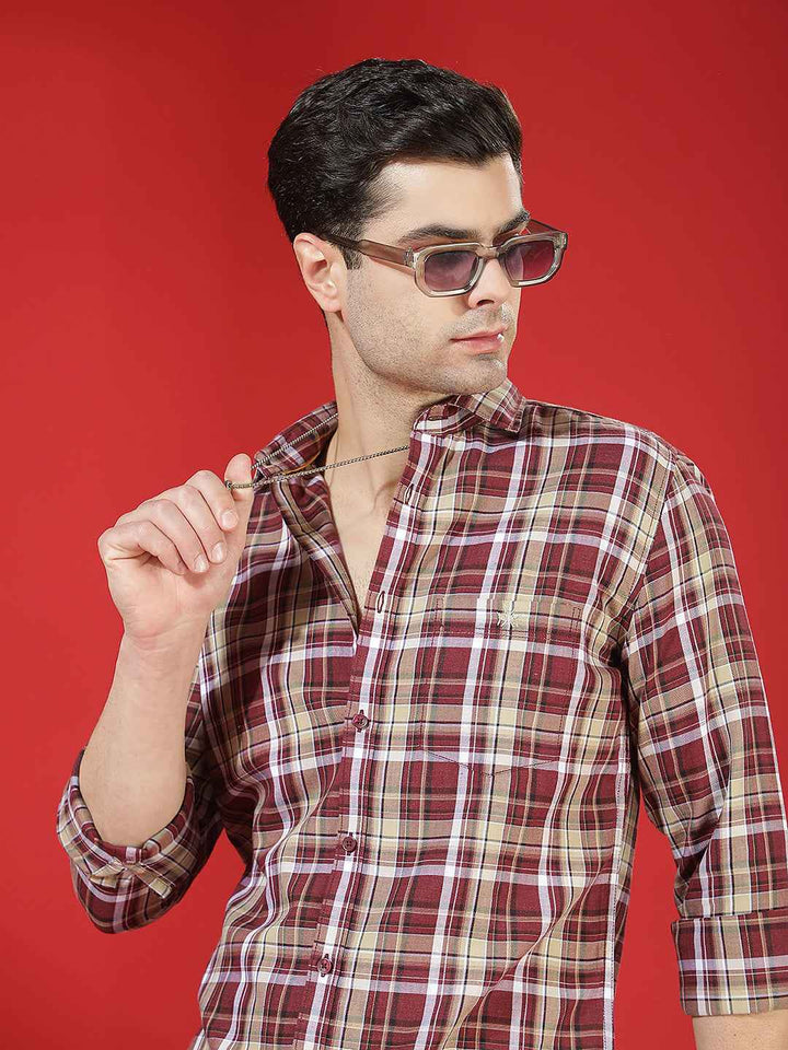 DashBrown Checked Shirt