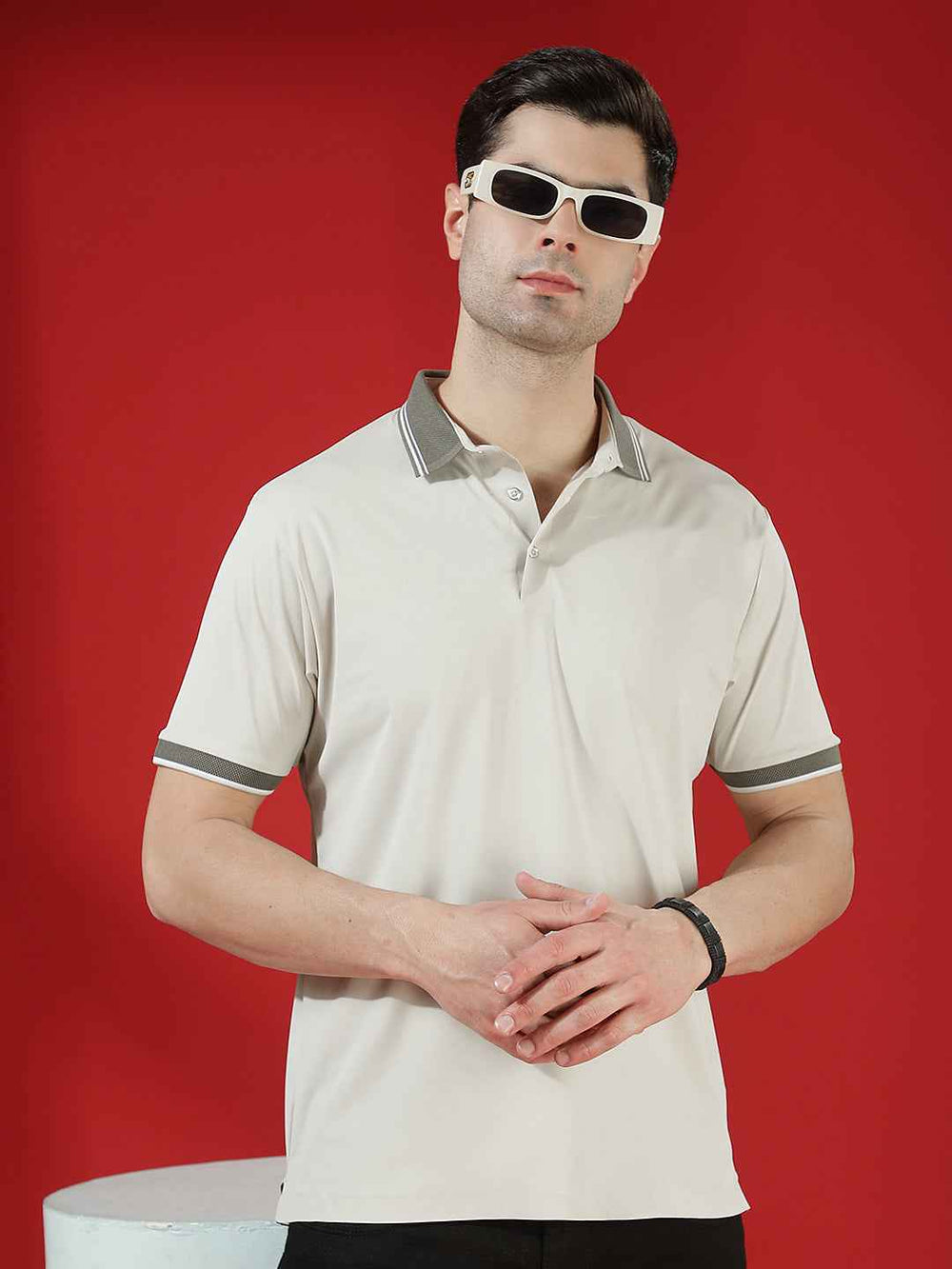 Beige Classic Polo T-Shirt