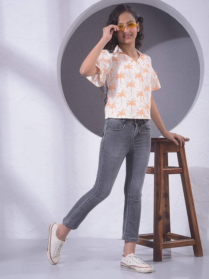 Black Bootcut High-Waist Jeans-Girls Jeans-Crimsoune Club