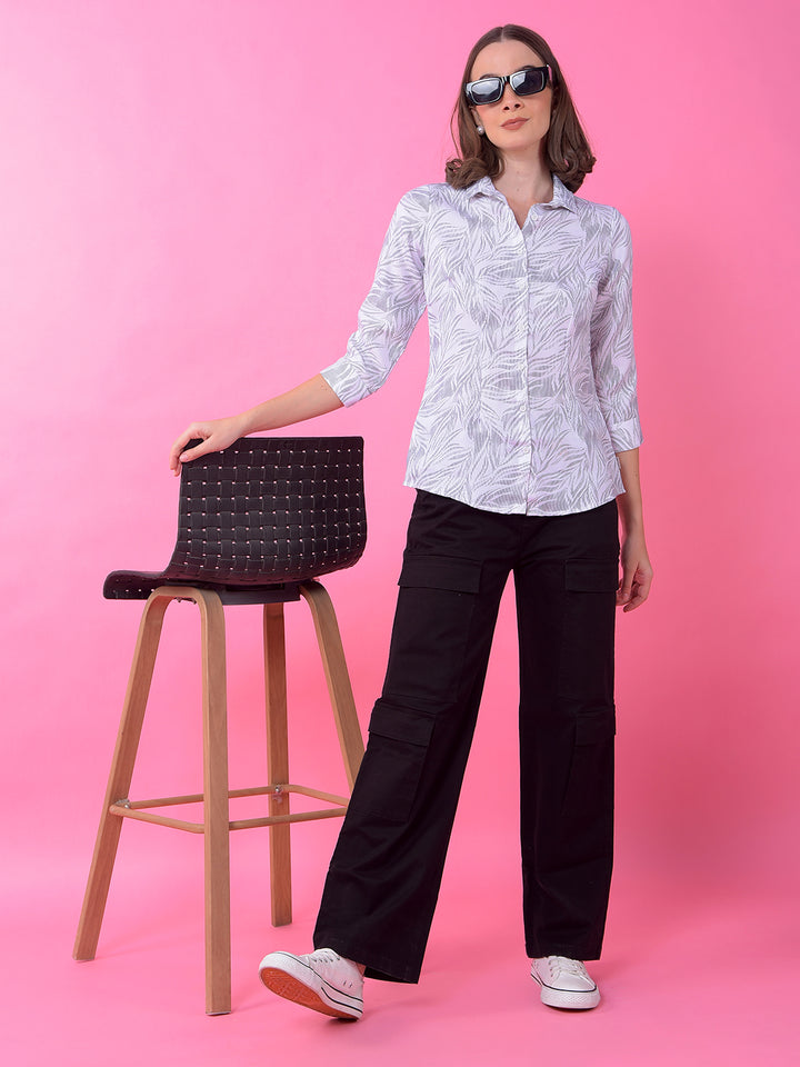 Black Baggy Cargo Trousers