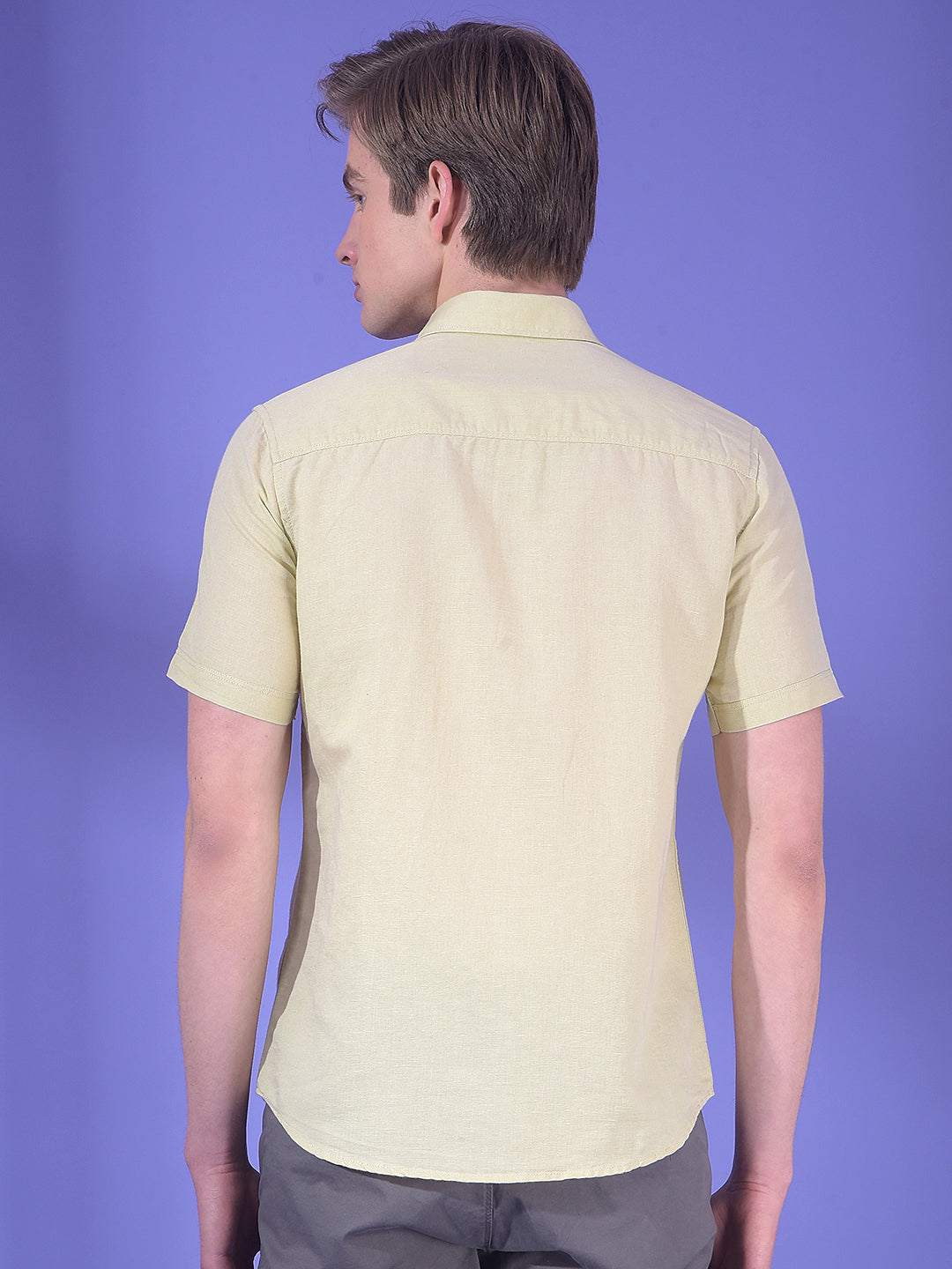 Moss Drift Green Linen Shirt