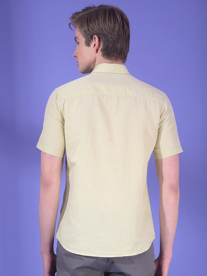 Moss Drift Green Linen Shirt