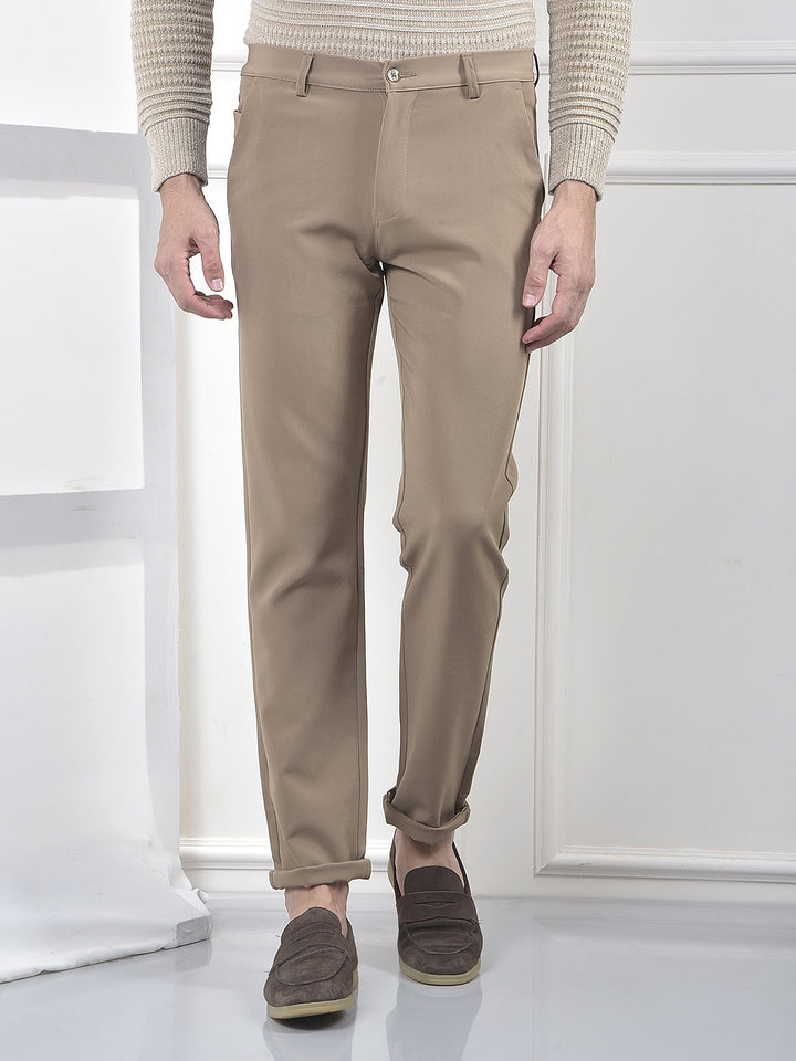 Khaki Korean Fit Trousers