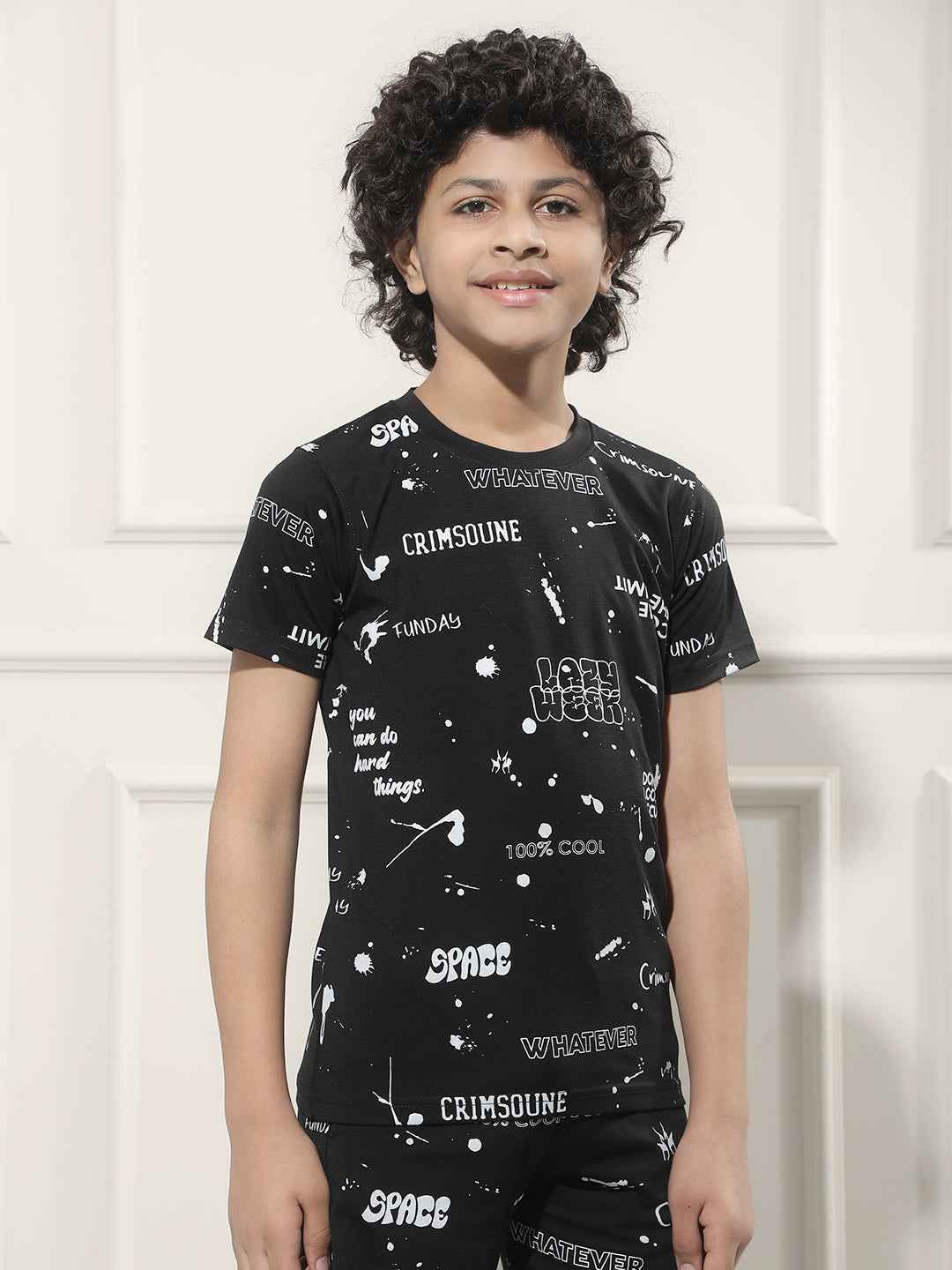 Black Graphic Print T-Shirt