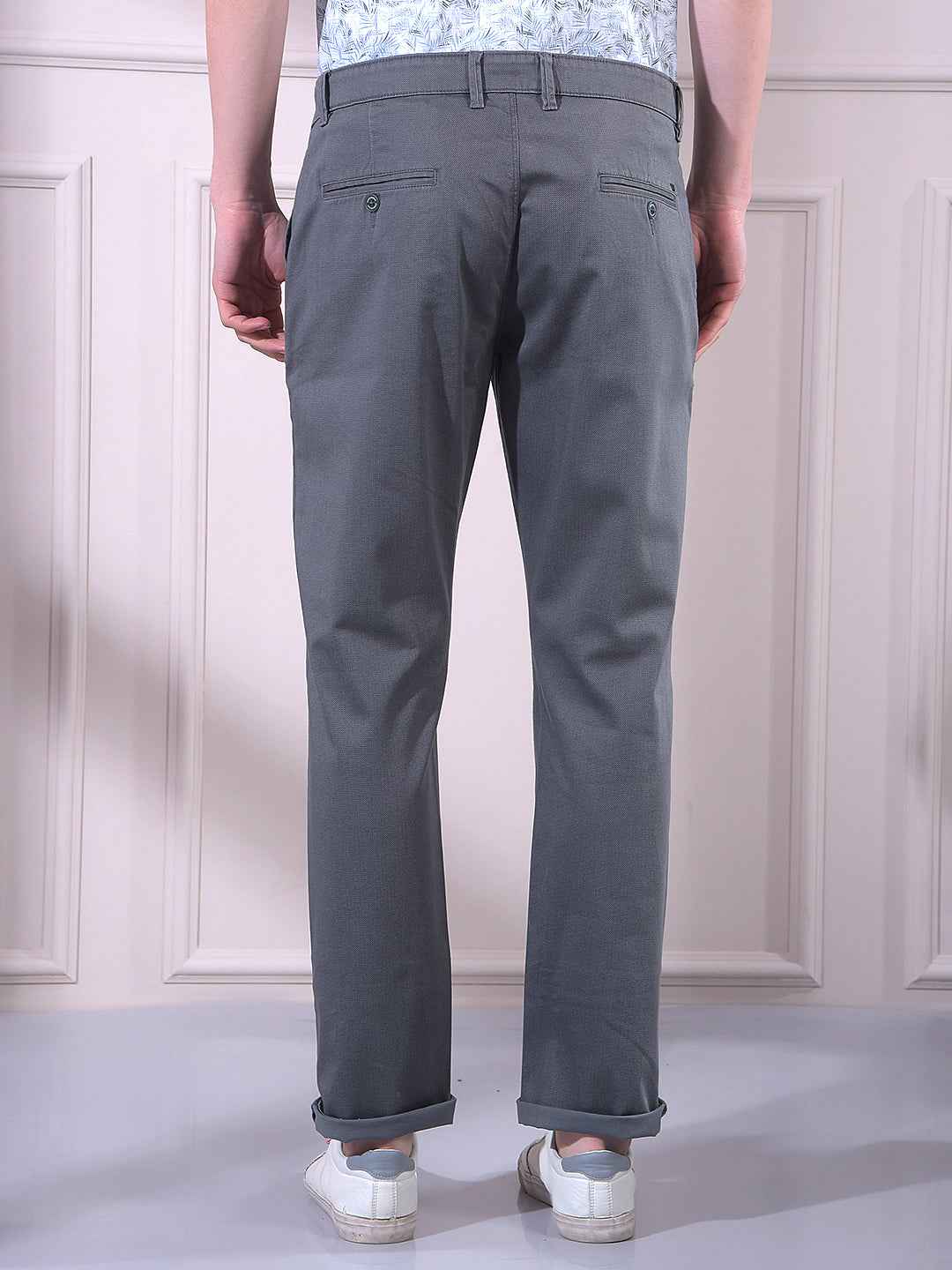 Grey Chinos Trousers