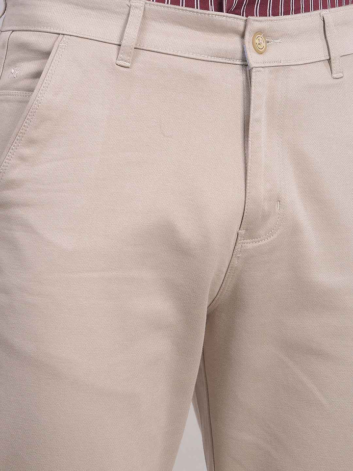 Beige Chinos Trousers