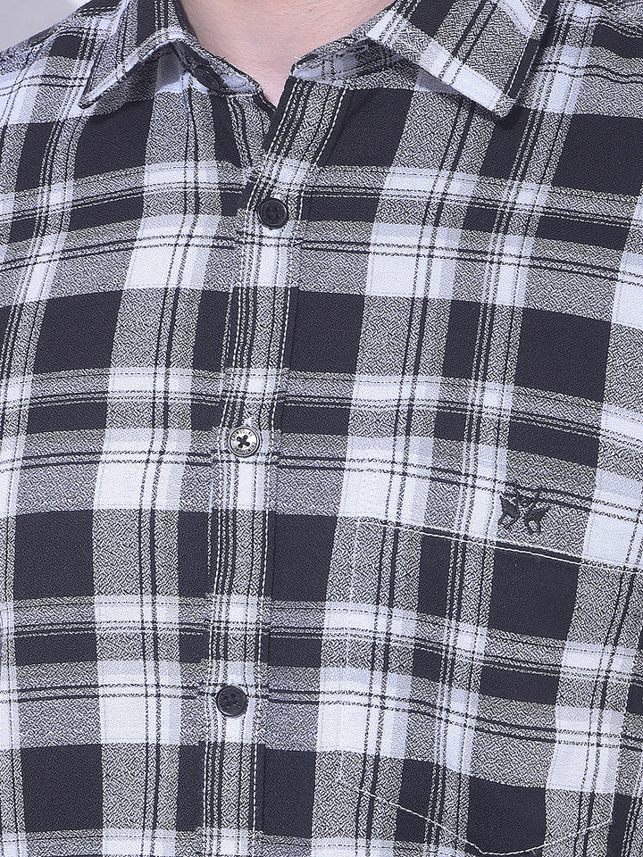 Black Checked 100% Cotton Shirt