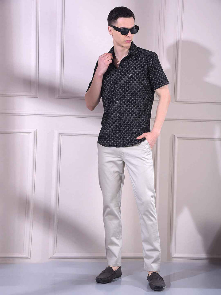 Black Printed Shirt