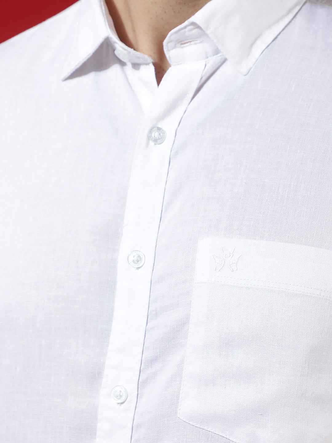 White Pure Linen Breeze Shirt