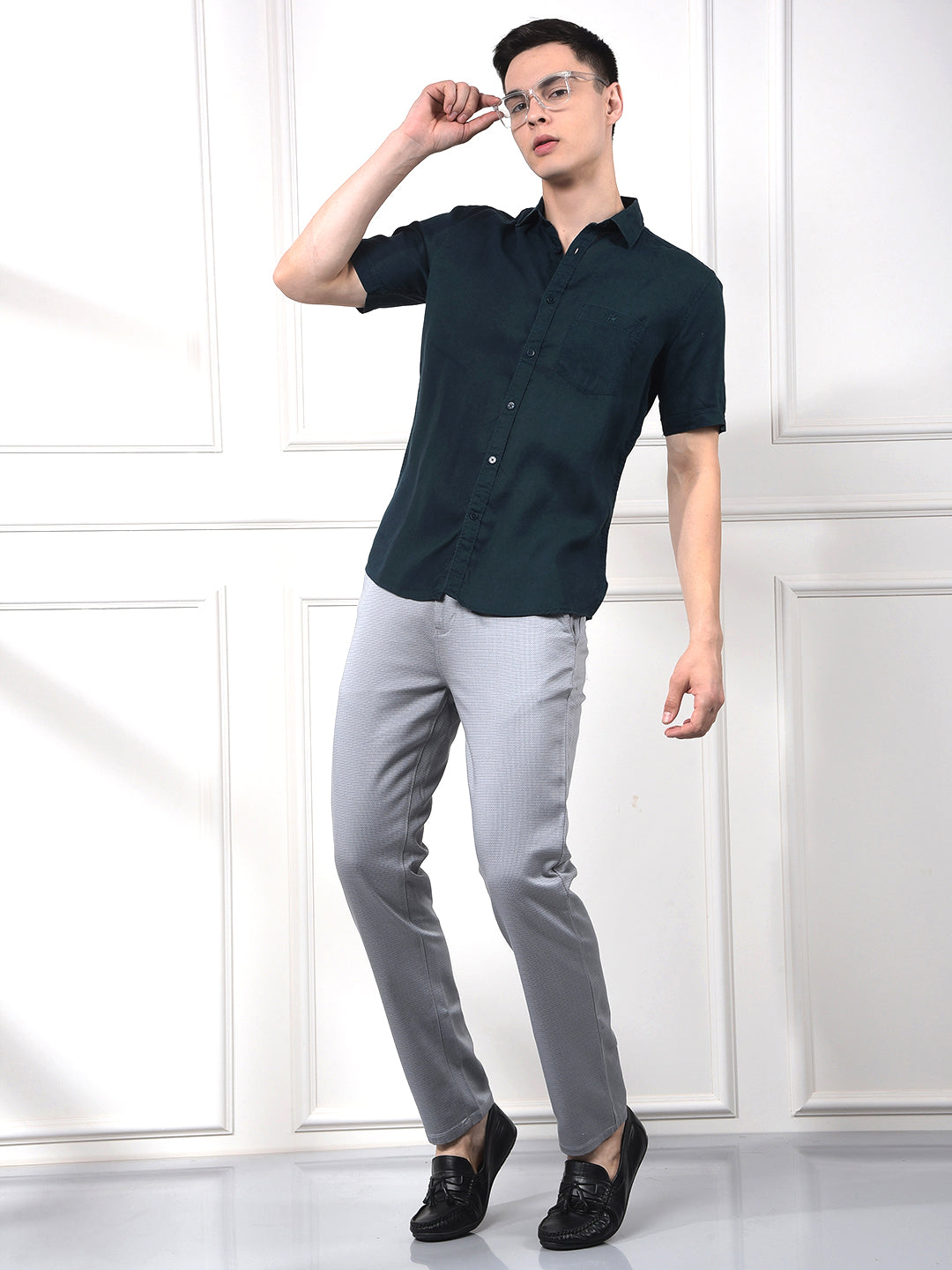 Sky Blue Premium Linen Comfort Shirt