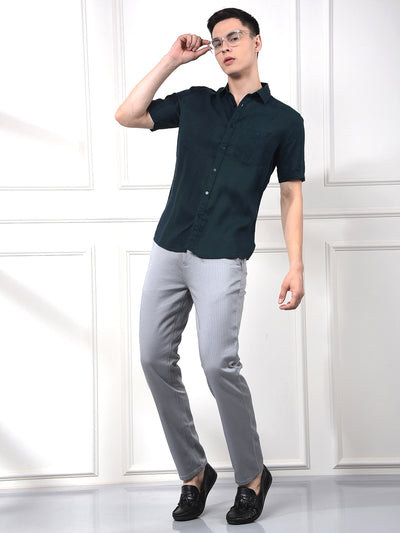 Sky Blue Premium Linen Comfort Shirt