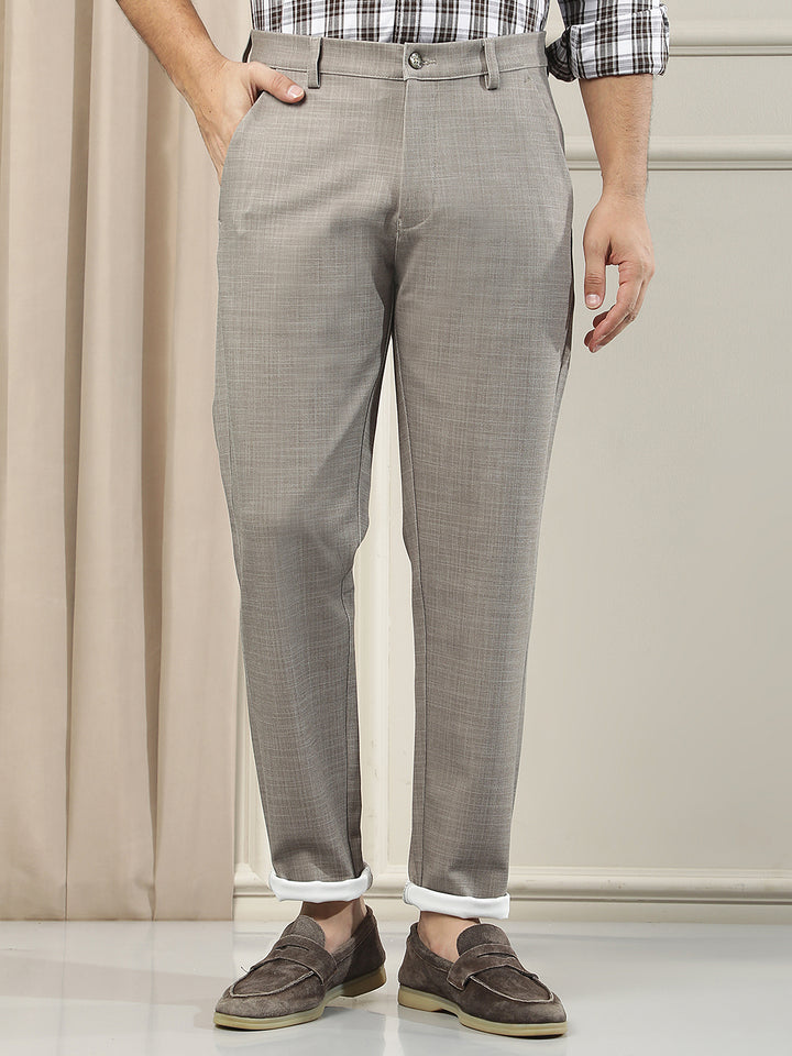 Khaki Everyday Wear Knitted Trousers