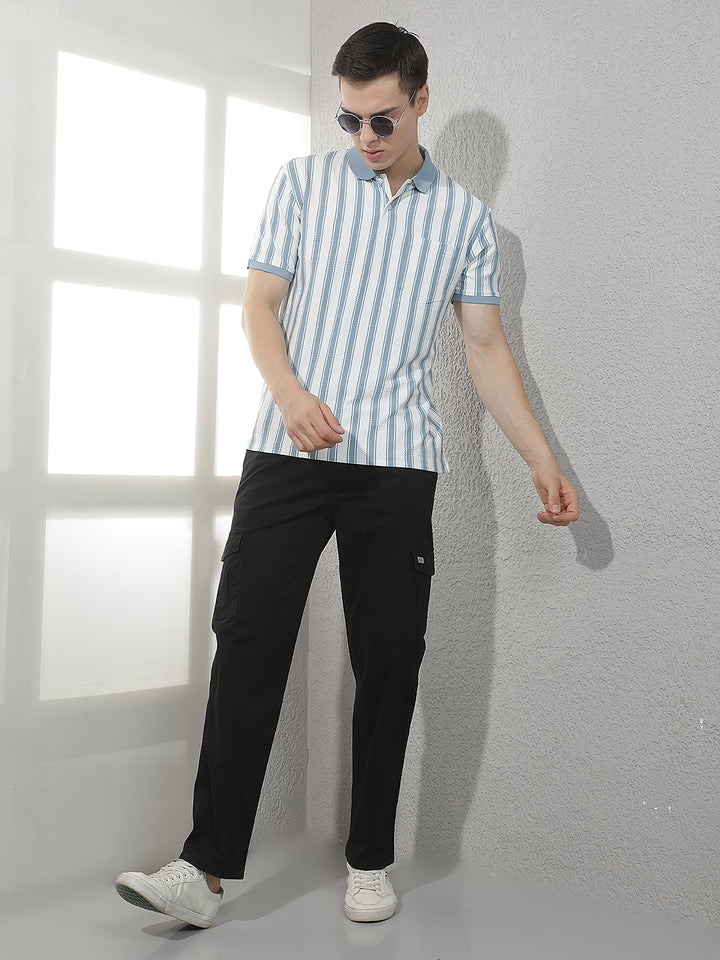 Essential Jet Black Cargo Trackpants