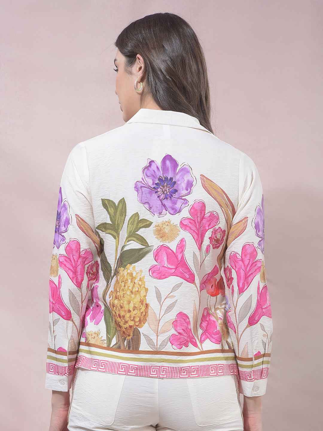 Multi-Color Floral Print Shirt