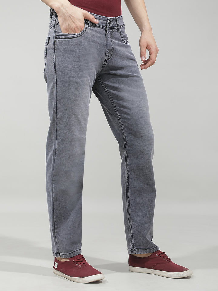 Classic Iron Grey Straight Jeans