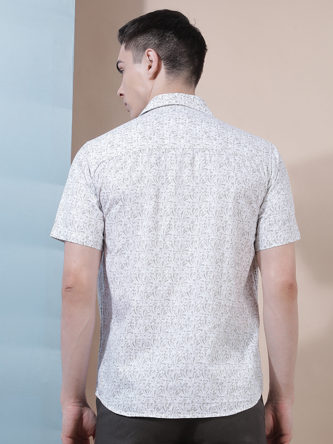 Signature Latte Beige Printed Shirt