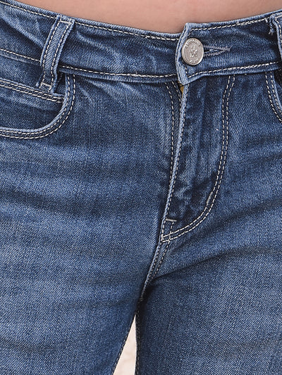 Tailored Edge Blue Bootcut Jeans
