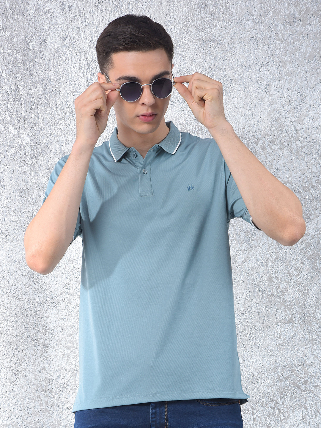 Dapper Blue Polo Neck T-Shirt