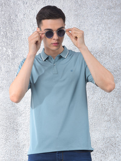 Dapper Blue Polo Neck T-Shirt