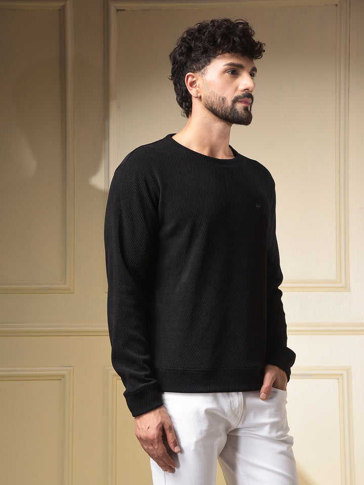 Muted Drift Knit Sweatshirt