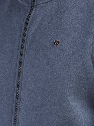 Gritty Blue Sleeveless Sweatshirt
