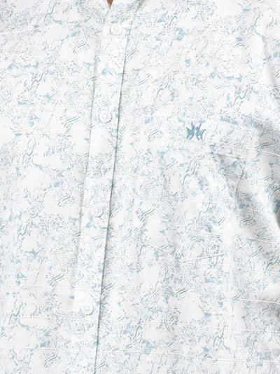 Grey Printed 100% Cotton Shirt