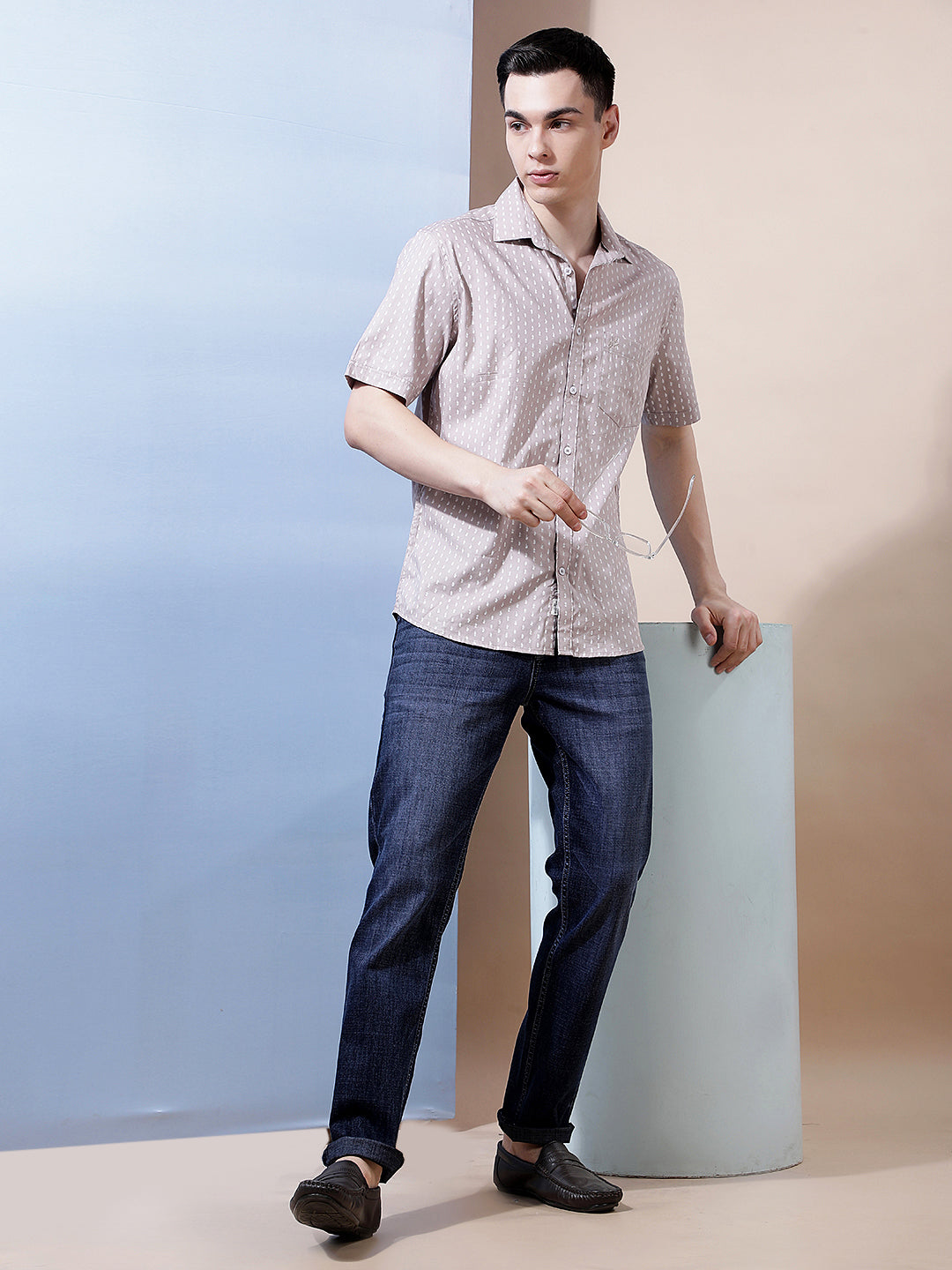 Light Purple Printed Shirt