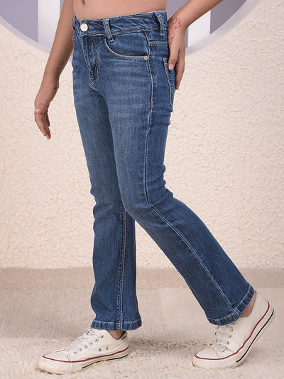 Tailored Edge Blue Bootcut Jeans
