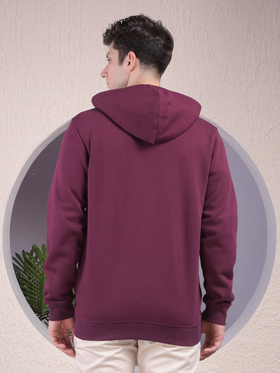 Dapper Wine Hooded Neck Sweatshirt