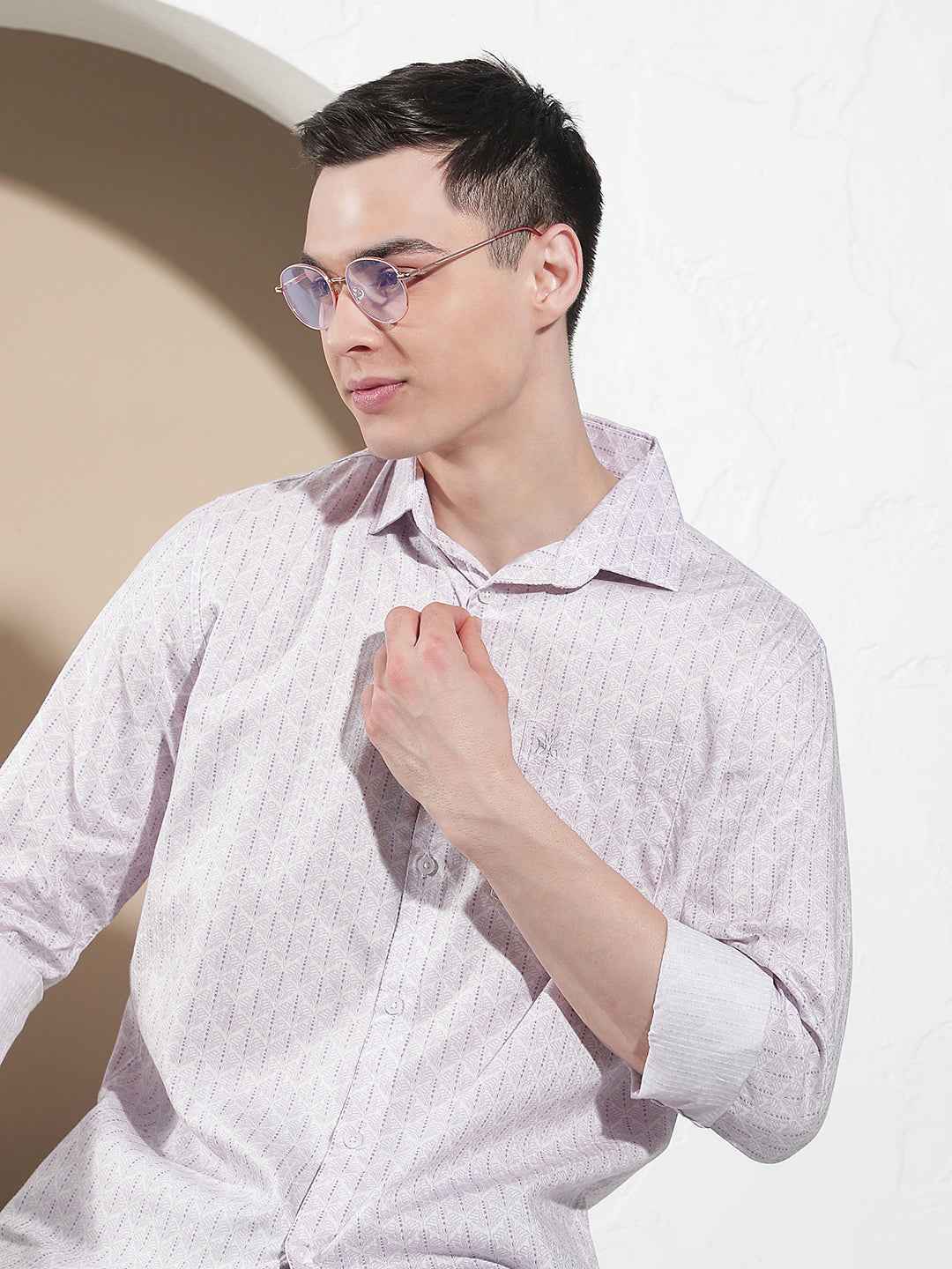 Classic Purple Printed Shirt