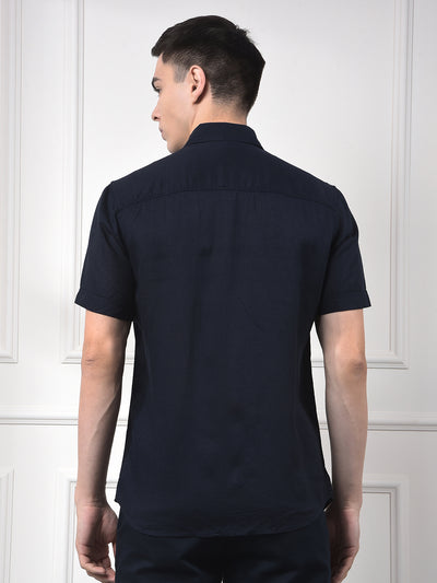 Ocean Blue Linen Essential Shirt