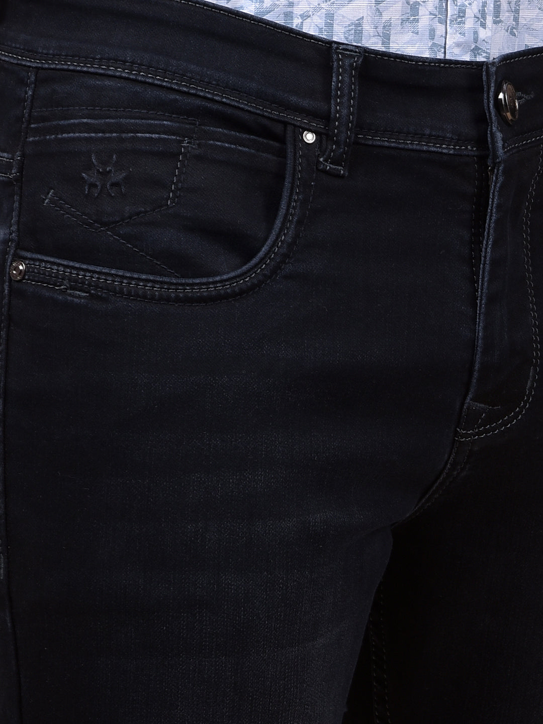 Deep Black Smooth Fit Jeans