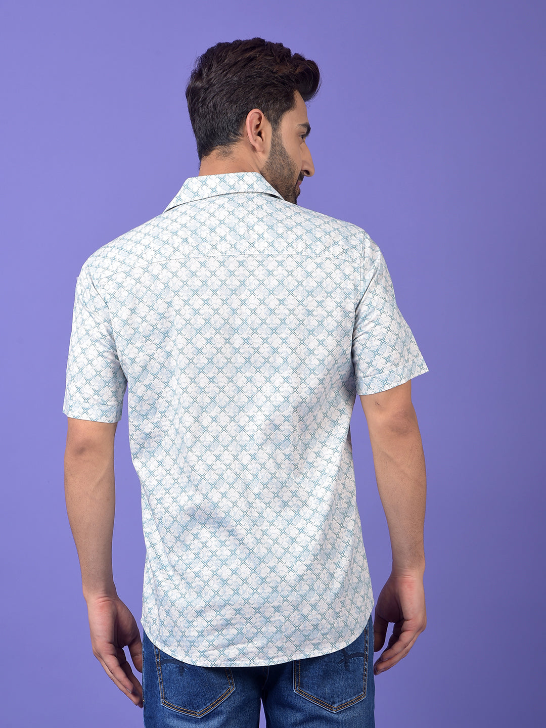 Green Printed Shirt